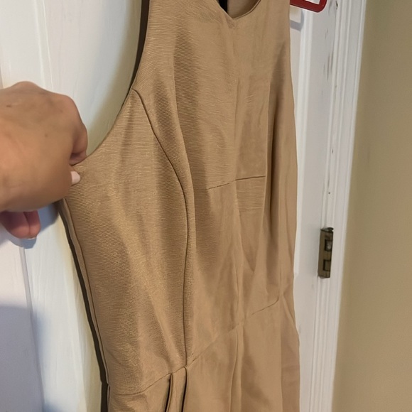 Milly Tan Halter Sheath Mini Dress for Work women’s size Medium - Picture 6 of 8
